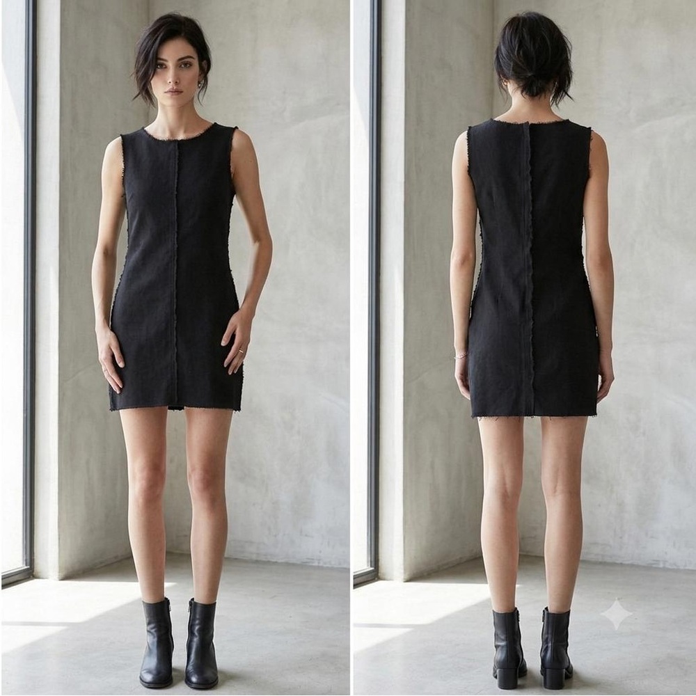 Dolce & Gabbana black wool mini dress, size EU 42/ US 8